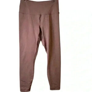 90 Degree by Reflex Women's Pink High Waist Leggings Size M Yoga Activewear